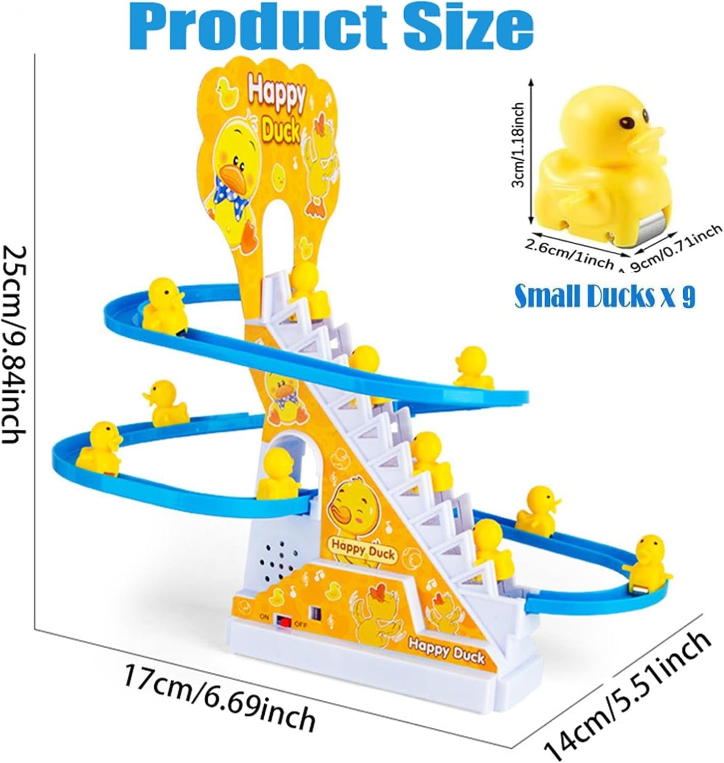 Interactive Climbing Duck Electric Toy for Toddlers – Fun Learning Coaster Track