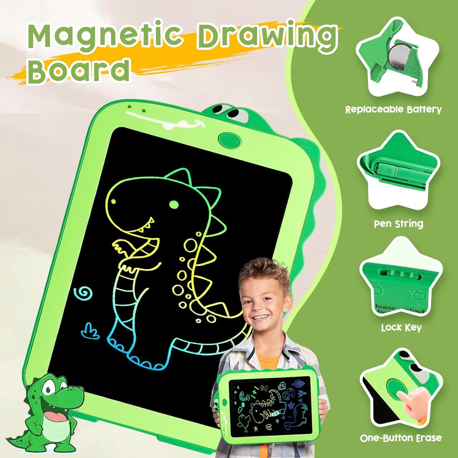 Writing Tablet for Kids – Fun, Educational, and Portable & Colorful