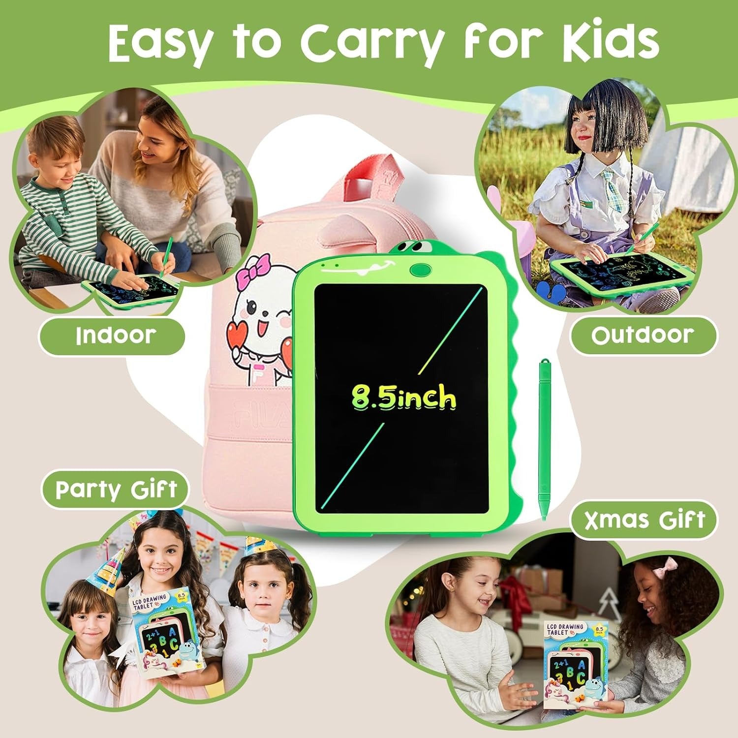 Writing Tablet for Kids – Fun, Educational, and Portable & Colorful