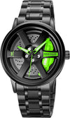 Spinner Watch for Men- Stylish and Functional Timepiece Black-Various Dial Colors-